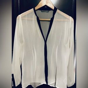 White sheer Blouse